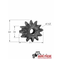 Pinion presa de balotat Claas 816666.4 - 4