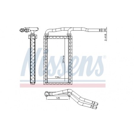 Radiator caldura habitaclu Scania P/G/R/T 2301598,50045004