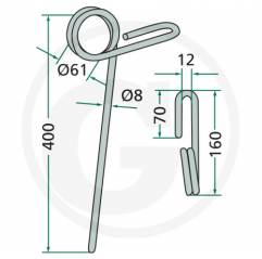 Gheara elastica semanatoare FLJ0283