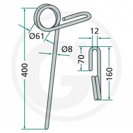 Gheara elastica semanatoare FLJ0283