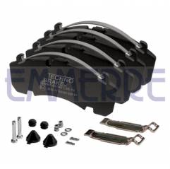 Set placute frana WVA 29167 Daf/BPW 0980106200,0509290090 - 1
