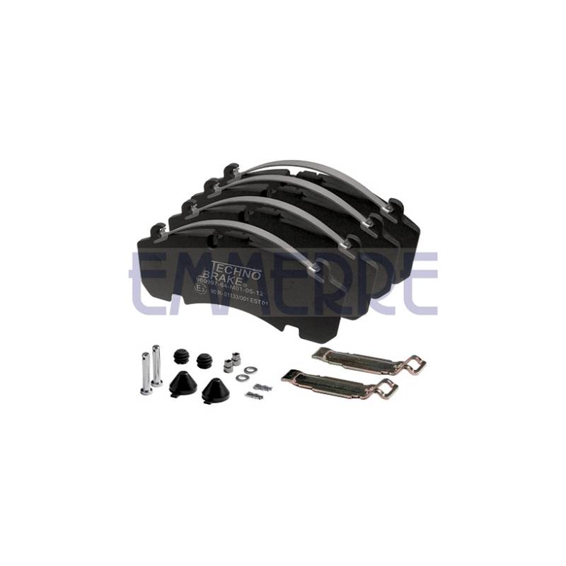 Set placute frana WVA 29167 Daf/BPW 0980106200,0509290090 - 1