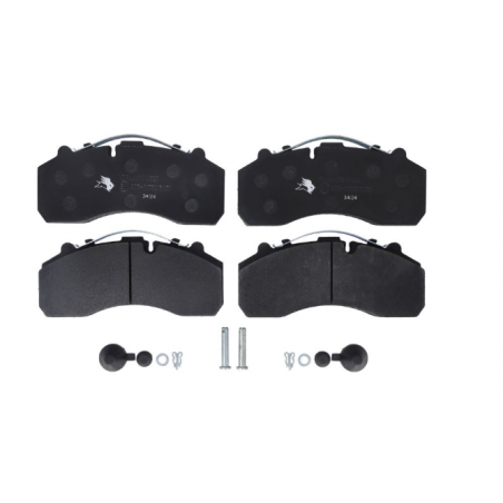 Set placute frana WVA 29167 Daf/BPW 0980106200,0509290090 - 1