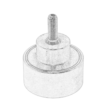 Rola ghidare curea accesorii Iveco EuroCargo/Daf LF 4892356,1399613