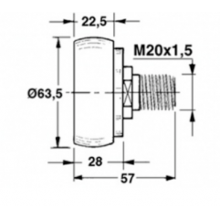 Rola Presa Balotat New Holland 450310, 80535664 - 3