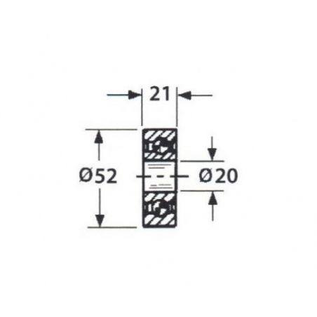 Rola presa baloti Claas 20x52x20