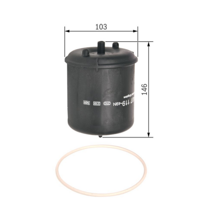 Filtru centrifugal ulei Daf XF105/XF106 1643072,1948919