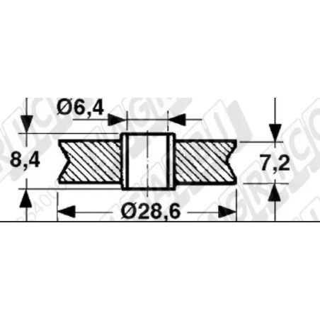 Rola legatura presa balotat Sgorbati/New Holland Ø6,4x28,6x8,4 mm