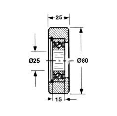 Rola piston presa balotat Welger 58.121,924506200