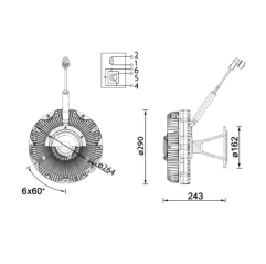 Vascocuplaj ventilator Mercedes Actros MP4/MP5 4702000222,4702000522 - 3