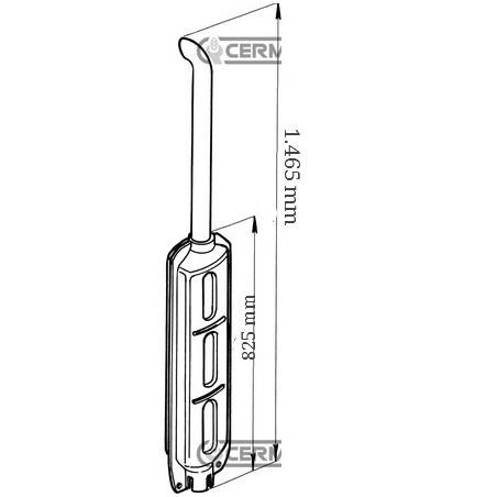Toba esapament din titan Fiat FI 60mm