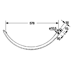 Ac presa balotat Welger AP42/AP500 1121.22.04.01 (fier cu rola)