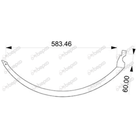 Ac presa balotat Massey Ferguson 584717M92 (fier fara rola)