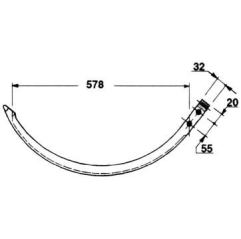 Ac presa balotat Deutz Fahr 06573024,B123045 (metal cu rola)