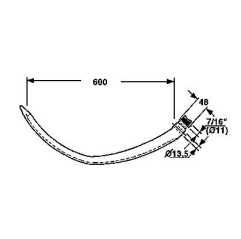 Ac presa balotat New Holland 38762 (fier cu rola)