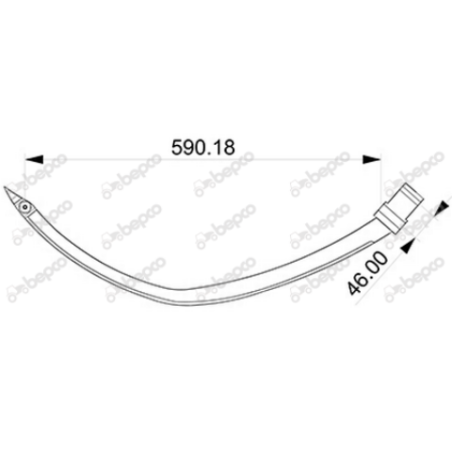 Ac presa balotat Sgorbati B123060 (fier cu rola)