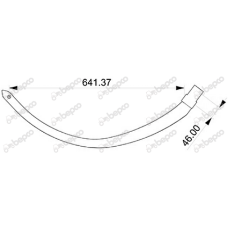 Ac presa balotat Gallignani B123086 (fier cu rola)