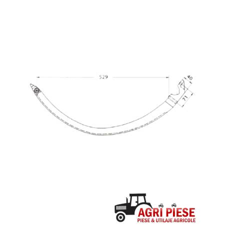 Ac presa balotat Deutz Fahr HD300 B123048 (fier cu rola)