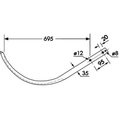 Ac presa balotat Claas Markant 51-0035 (aluminiu cu rola)