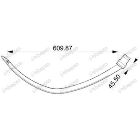 Ac presa balotat Sgorbati 134/138/238/278 B123061 (fier cu rola)