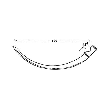 Ac presa balotat John Deere 214/214T AM2931, AE37764 (fier cu rola)
