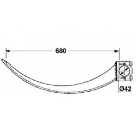 Ac presa balotat Abbriata M64 B123104 (fier cu rola)