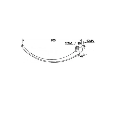 Ac presa balotat John Deere AE21481 (fier cu rola)