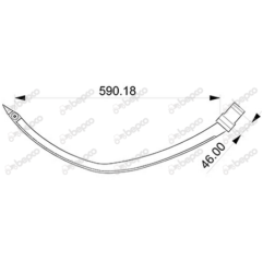 Ac presa balotat New Holland 38762 (fier cu rola)