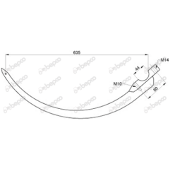 Ac presa balotat Rivierre Casalis 81578 (fier cu rola)
