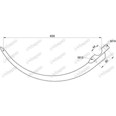 Ac presa balotat Rivierre Casalis 81578 (fier cu rola)