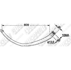 Ac presa balotat Sgorbati 80046349 (fier cu rola)