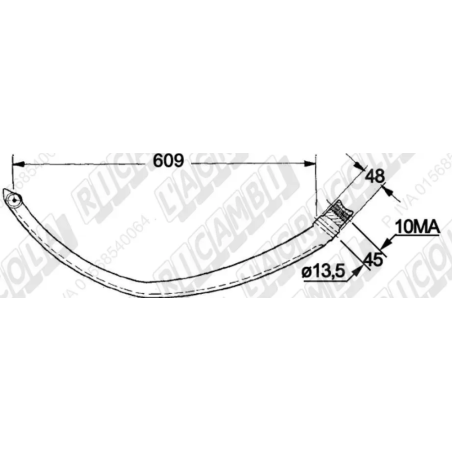 Ac presa balotat Sgorbati 80046349 (fier cu rola)