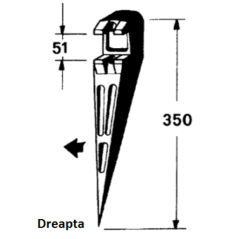Furca alimentare presa balotat New Holland 46516,80046517 - 3