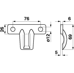 Ghidaj cutit combina Claas 676236,B124467 - 3