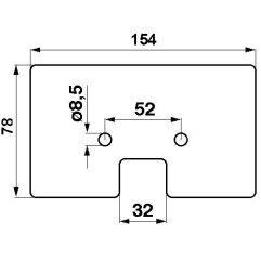 Paleta cauciuc elevator combina Claas Dominator/Mega 04-0114,0006726302