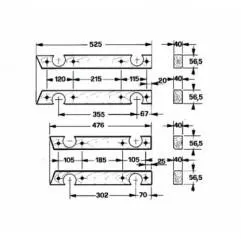 SET PATINE PISTON PRESA AMA 58.210-S Agricola Ricambi - 1