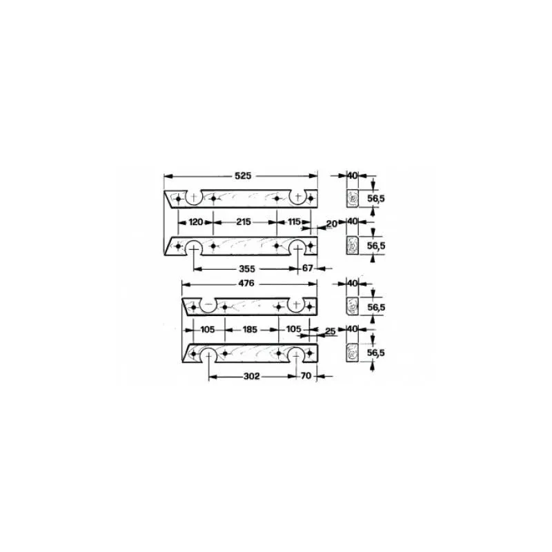 SET PATINE PISTON PRESA AMA 58.210-S Agricola Ricambi - 1