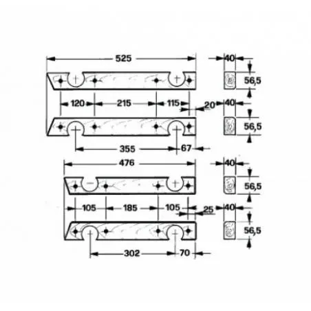 SET PATINE PISTON PRESA AMA 58.210-S Agricola Ricambi - 1