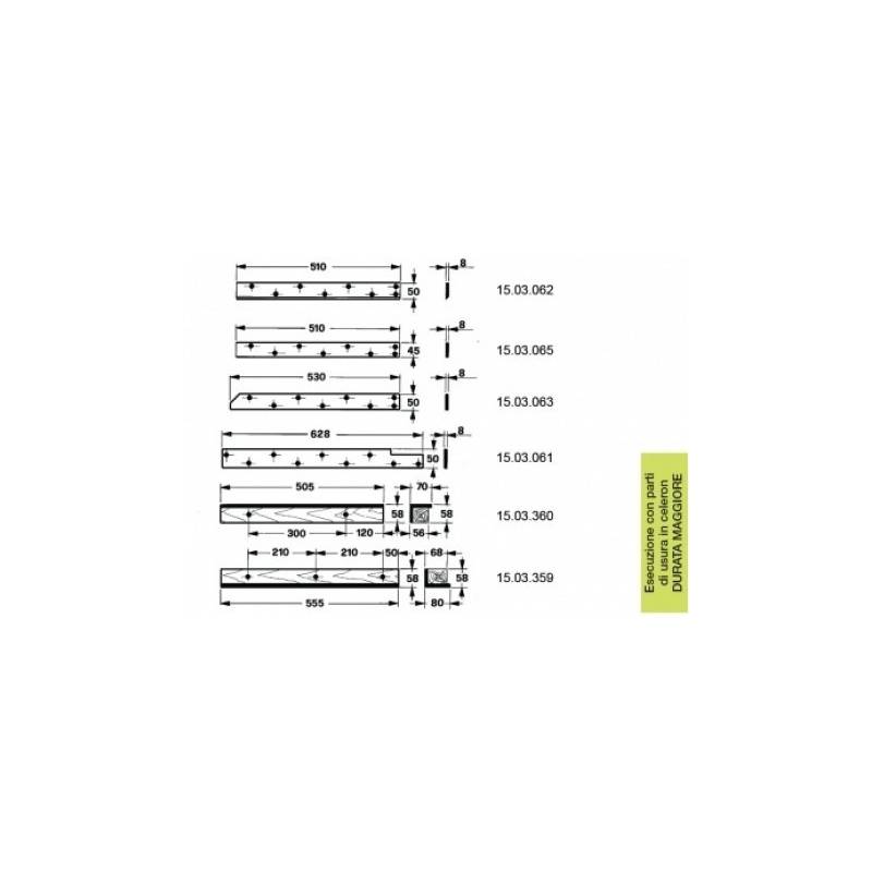 SET PATINE GALLIGANI 58.238-S Agricola Ricambi - 1