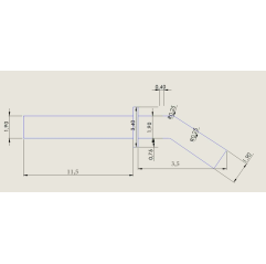 Bolt fixare cositoare 19 mm ASF11130