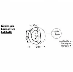 CAMA BALOTIERA ROTATIVA 59.460 Agricola Ricambi - 1