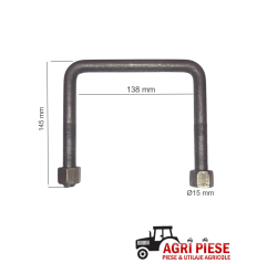 Brida fixare Ø15x138x145 mm ASF21679