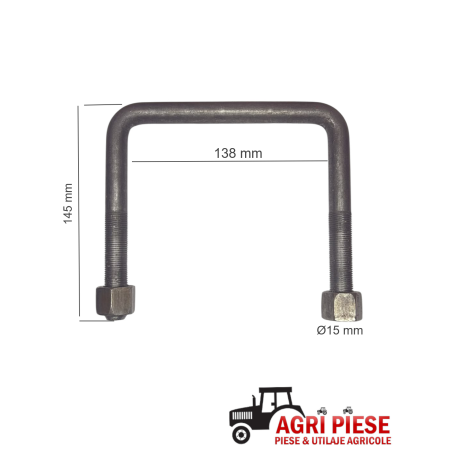 Brida fixare Ø15x138x145 mm ASF21679