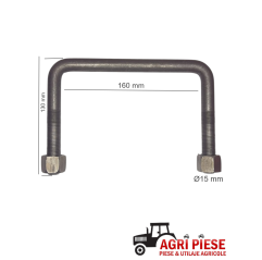 Brida fixare Ø15x160x130 mm ASF21684
