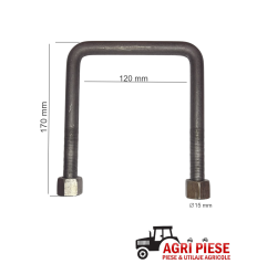 Brida fixare ∅15x120x170 mm ASF21674