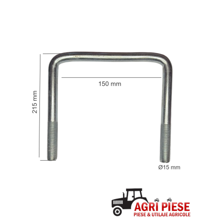 Brida fixare Maschio Gaspardo Ø15x150x215 mm