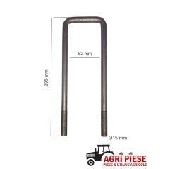 Brida fixare Ø15x82x295 mm ASF11061