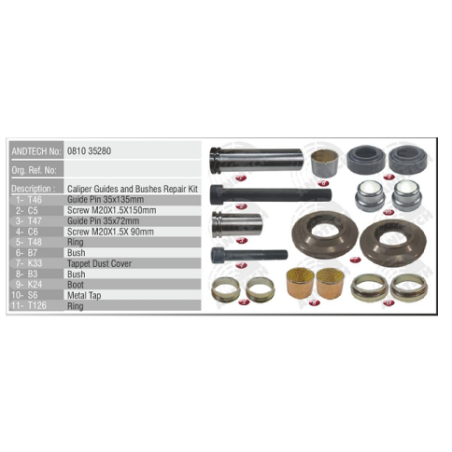 Kit reparatie etrier Meritor MCK0186