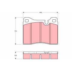 Set placute frana fata Fendt 3401146R1,F198104072010