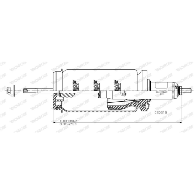 Amortizor cabina punte fata Scania G/P/R/S 2621043,2621045 - 1